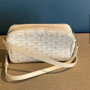 2021 Goyard Cape Vert White Leather Handbag Crossbody